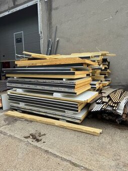 Odrezky sendvič panelov PIR 80mm Rôzne veľkosti