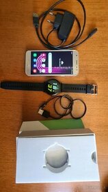 Samsung Galaxy J3 a smart hodinky,spolu 38 euro