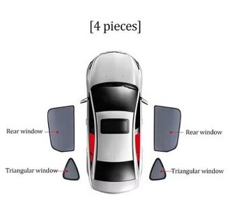 Magnetické slnečné clony do auta pre Audi E-Tron