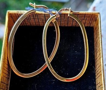 Zlate nausnice ovalne