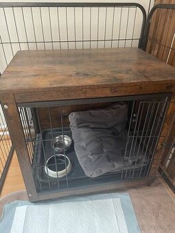 Rustikálna klietka pre menšieho psíka