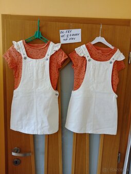 Oblec.jar,leto-dievcata dvojičky/jed.(vel.110,116,116-122)