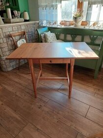 Jedálenský sklápací drevený stôl Ikea INGATORP