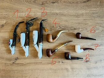Fajky - viaceré druhy - dopredaj vlastnej zbierky