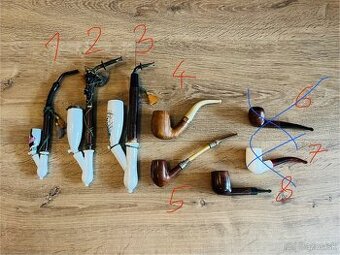 Fajky - viaceré druhy - dopredaj vlastnej zbierky