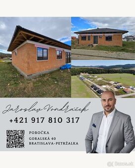 4 izbový BUNGALOV- Moravany nad Váhom DOLINKY s pozemkom 669