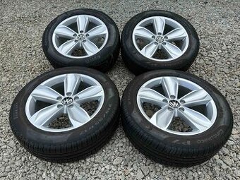 Alu disky s pneu 17" volkswagen originál 4ks letné