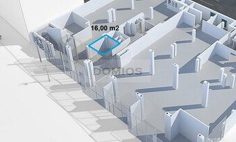 Obchod. priestory (16,00 m2, príz., výklad, umýv., KE-St.m.)