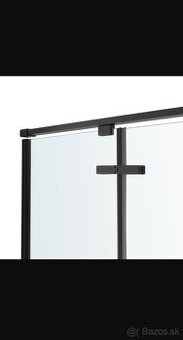 Predám sprchové dvere elizi čierne 90cm