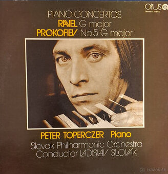 Retro gramofónová LP platňa Piano Concertos
