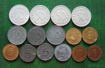 mince nemecko československo - bankovky unc srí lanka 2 ks