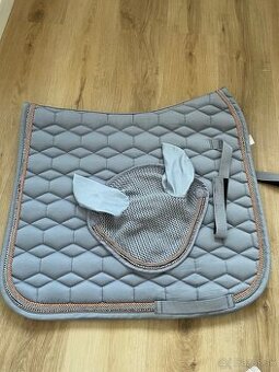 HKM drezúrna podsedlovka s ušaňou rosegold - 1