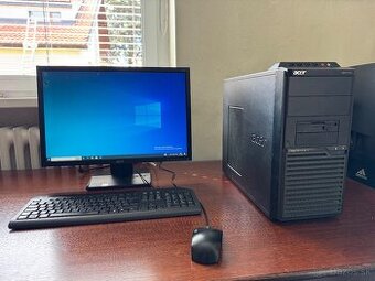 Acer PC + monitor + klávesnica + myš