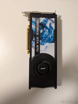 Predám hernú grafickú kartu MSI GeForce GTX 970 – Blower Edi