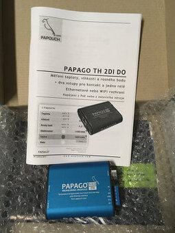 PAPAGO TH 2DI DO prevodník ethernet, vstupy ,výstup