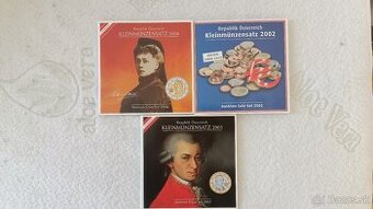 Sady mincí RAKÚSKO 2002,2003,2004