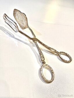 Starožitné servírovacie kliešte