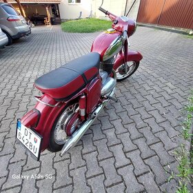 Jawa 250, panelka, pôvodný stav, 1955