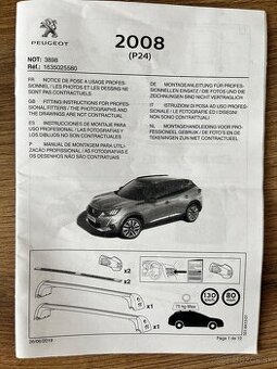 Strešný nosič Peugeot 2008