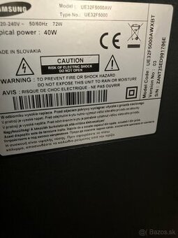 Predám za symbolickácenuTelevizor Samsung
