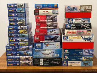 Plastikové modely lietadiel 1:72 a 1:144