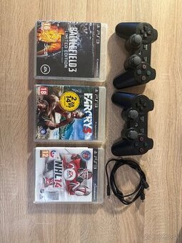 Ovládače a Hry na PS3, Far Cry 3, Battlefield, NHL