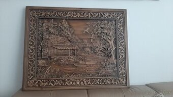 Drevený obraz 100×80cm.hr.4cm - 1