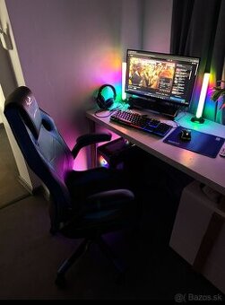 KOMPLETNÝ HERNÝ SET – PC + MONITOR + STOLIČKA + PRÍSLUŠENSTV