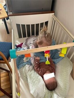 Detská postieľka s hojdacím mechanizmom / kolíska 120x60