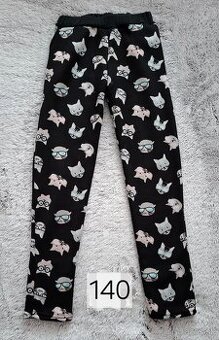 Dievčenské zateplené nohavice 140