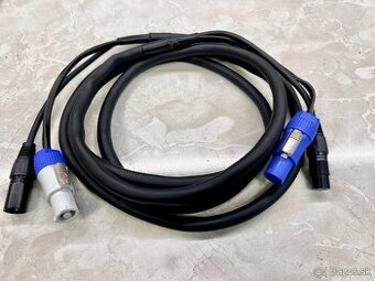 Hybridné káble PowerCON + DMX