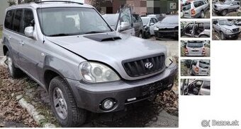Hyundai Terracan 2.9 CRdi 2003 predám MOTOR J3, TRYSKY, PIAT