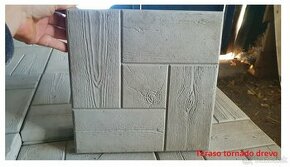 Terasová betónová dlažba tornádo 30x30x3cm šedá - 1