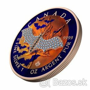 Investicne striebro mince minca Maple Leaf 100 ks svet - 1