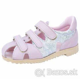 Dievčenské ružové celokožené topánočky Neoprot, veľ. 31