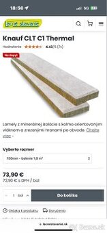 Predam lacno podhladovu vatu knauf