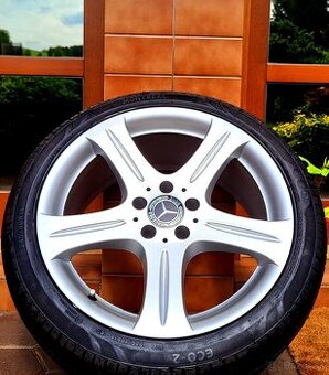 alu R18 5x112 orig. Mercedes CLS W219, pneu 245/40, NOVÉ