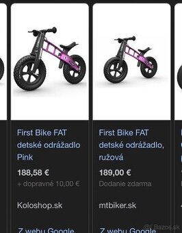 FirstBike Fat Pink - 1
