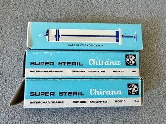 Staré striekačky Chirana