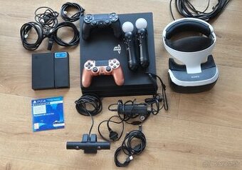 Predám Playstation 4 Pro 1TB, VR okuliare, kameru, hry