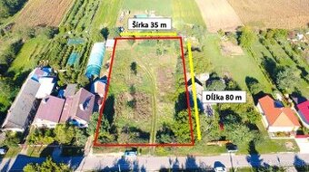 Hurbanovo (Bohatá) – 3.070 m2 STAVEBNÝ POZEMOK pre rod. domy