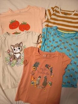 Bavlnené tričká 116-122, 5-7 rokov