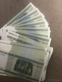 100 Ruble Bielorusko unc priamo z banky