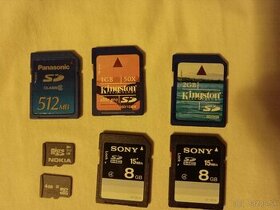 pamäťové karty SD, microSD