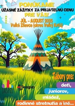 Prenájom na letný tábor - indiánsky areál