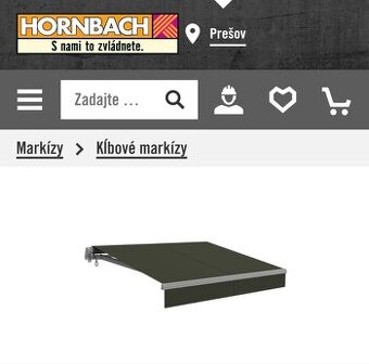 Kĺbová markiza na terasu