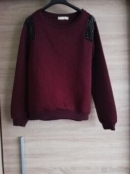 Bordová mikina L damska