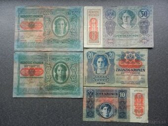 Bankovky staré RU a staré Rakúsko