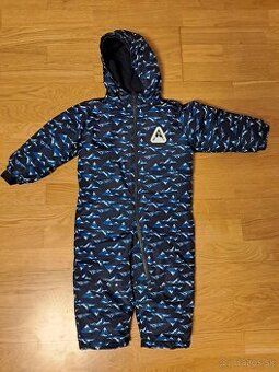 Zimný overal - tmavomodrý 92
