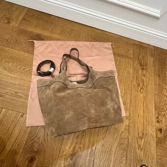 Talianska veľka kožená kabelka